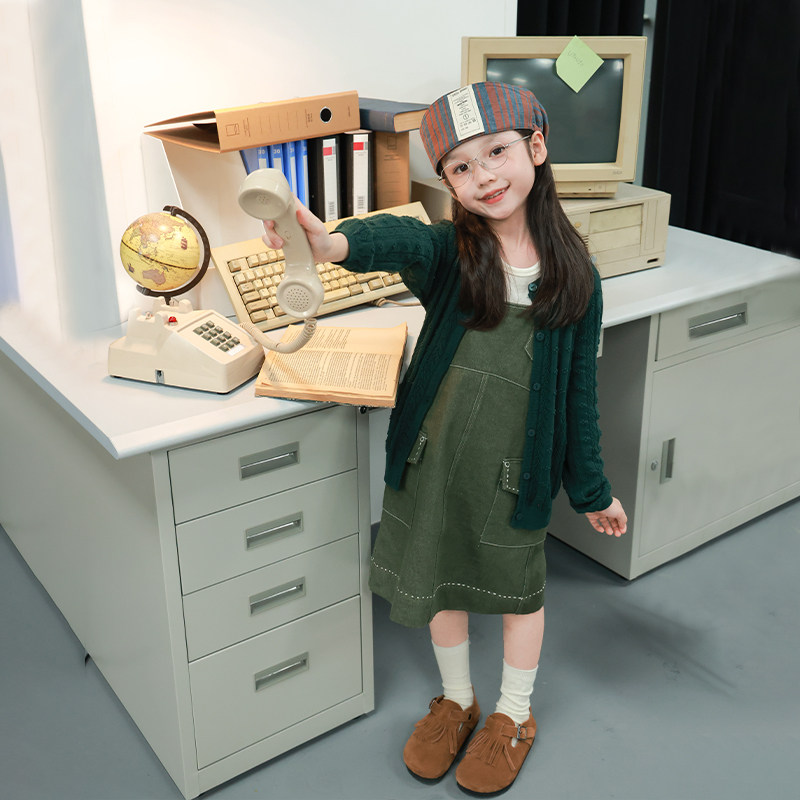 大耳象女童口袋碎花背带裙秋季新款宝儿休闲洋气潮流裙子,淘宝优惠券,粉丝福利购,淘宝优惠卷