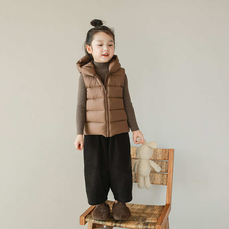 大耳象女童耳朵纯色羽绒服连帽羽绒马甲冬新款防风保暖,淘宝优惠券,粉丝福利购,淘宝优惠卷