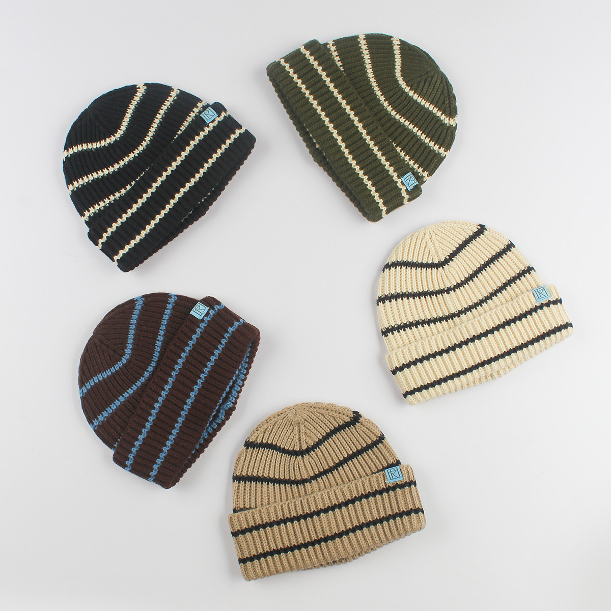 大耳象女童条纹毛线帽秋季新款儿童洋气时尚洋气帽子,淘宝优惠券,粉丝福利购,淘宝优惠卷