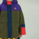 Utouto ລະດູຫນາວ patchwork jacketed hooded