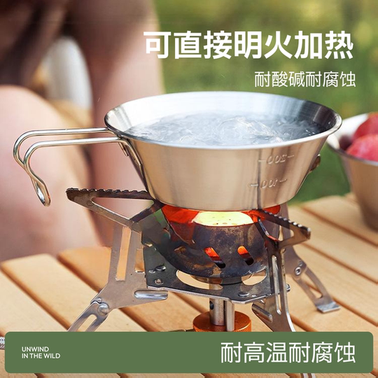 Outdoor Stainless Steel Snow Bowl Camping Bowl Picnic Tableware