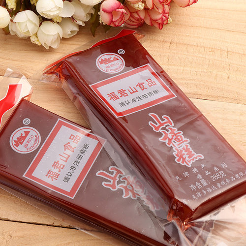 福君山山楂糕整箱268g*40袋纯糖批软京糕果脯发大块蜜饯新鲜日期 - 图0