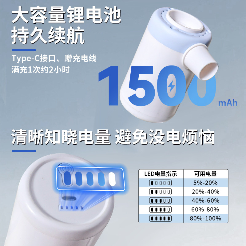 无线真空抽气泵压缩袋通用电动泵抽真空收纳袋专用电泵小型吸气泵,淘宝优惠券,粉丝福利购,淘宝优惠卷