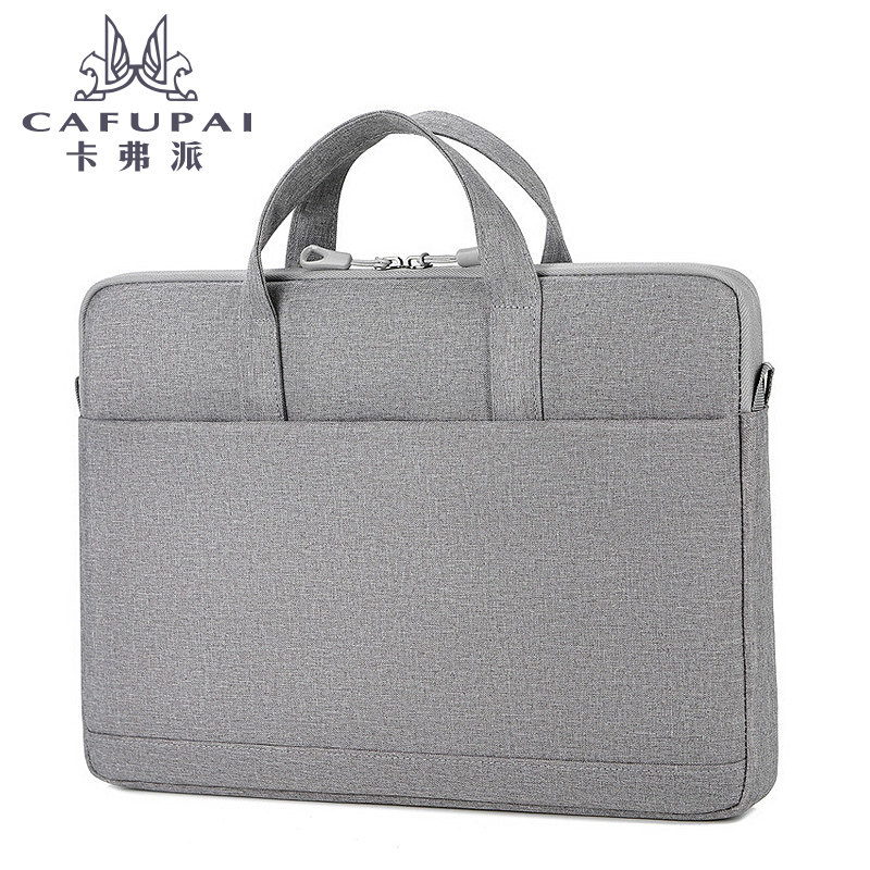 男士休闲帆布简约防水手提包文件包 卡弗派男士包袋