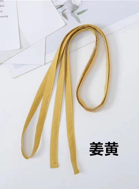 棉麻细窄腰带收腰百搭
