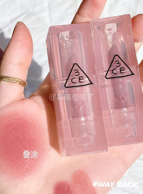 3ce口红哑光雾面经典春日玫瑰女