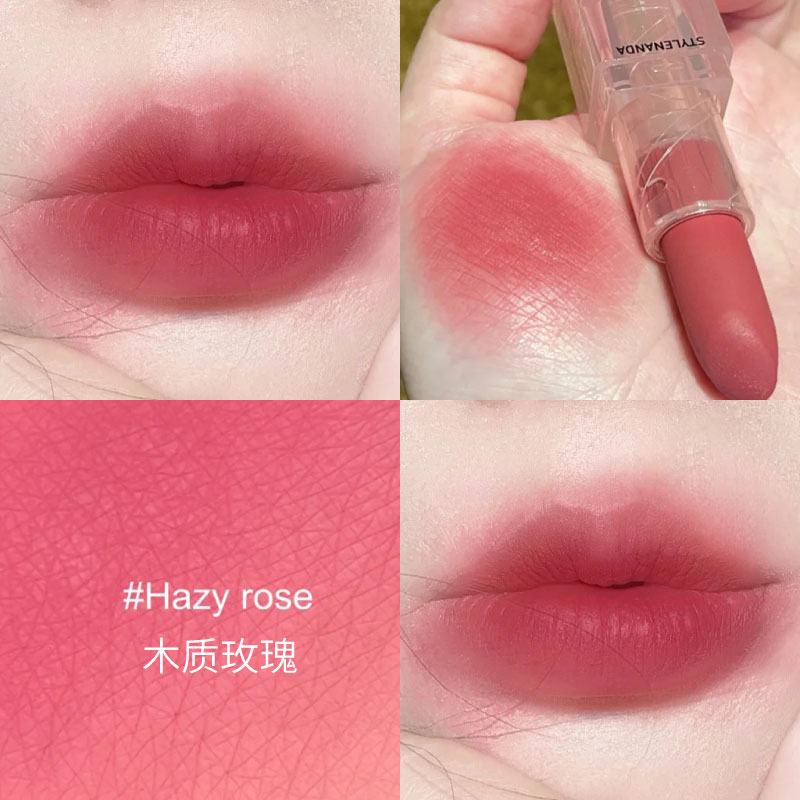 3ce口红糖霜草莓Redmuse春夏嫩粉色唇膏hazyrose春日玫瑰哑光雾面