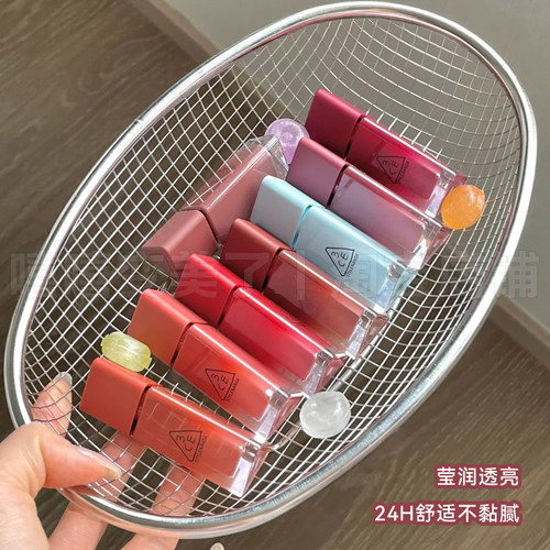 3ce唇釉新品小硬糖水光镜面海盐芭菲蓝闪清爽不粘腻女!章若楠同款 - 图0
