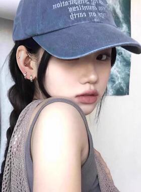 不对称六芒星绝美耳圈小众设计高级感轻奢独特耳环女银针耳饰耳钉