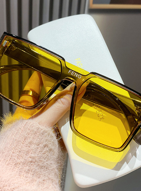 休闲运动风连体片大框时尚太阳镜