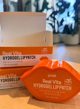 prreti维生素水凝胶唇膜贴片式保湿滋润护唇70g30片装