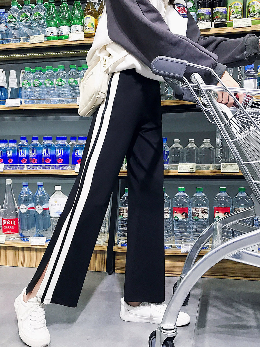 阔腿裤外穿秋冬装时尚款孕妇裤子 沐月母婴孕妇打底裤