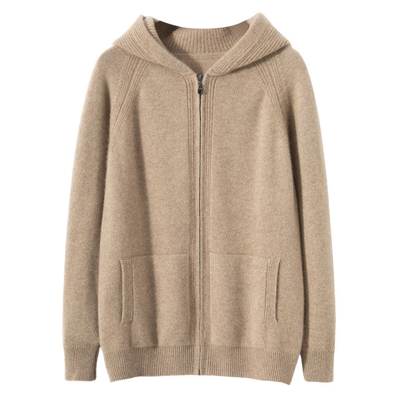 重磅加厚高端轻奢男装秋冬季100%纯山羊绒连帽领帽衫开衫羊绒,淘宝优惠券,粉丝福利购,淘宝优惠卷