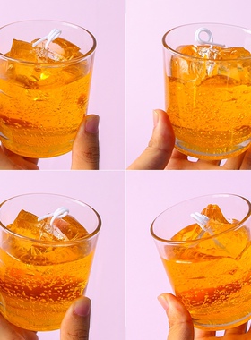 玻璃烛台 香薰蜡烛茶蜡杯 直筒玻璃杯 香薰蜡烛容器 DIY蜡烛材料