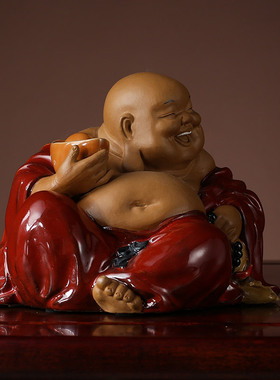 石湾公仔大师工艺精品柜门装饰品