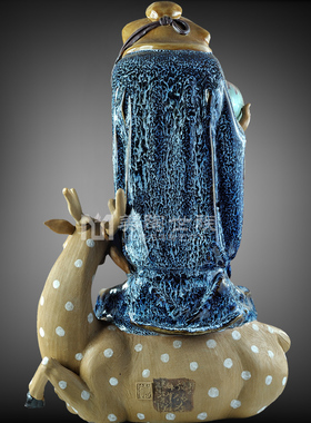 石湾陶瓷公仔省级大师家居门星