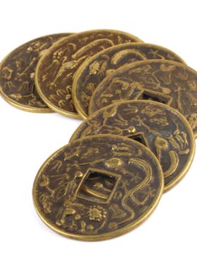 顺治雍正乾隆嘉庆道光通宝五帝钱