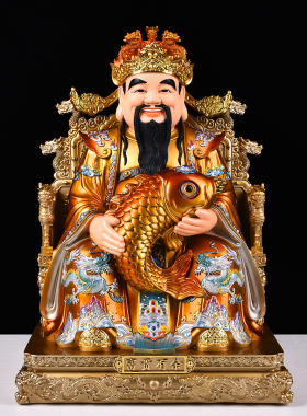 文财神爷像树脂财神摆件店铺招财