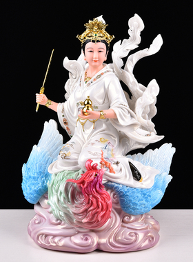 九天玄女像家用新款仿瓷九天圣女