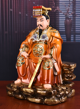 三皇神像盘古大神人皇像家用摆件