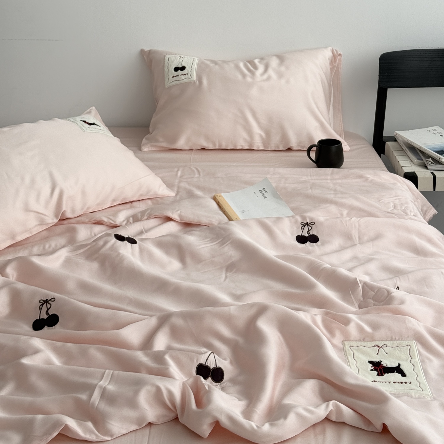 a类母婴级天丝夏凉被四件套莱赛尔凉感单双人空调被可机洗薄被子 - 图2