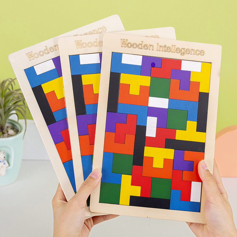 俄罗斯方块拼图学生益智小玩具智力动脑开发礼品幼儿园开学小礼物