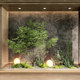 Artificial flower tree decoration bionic green plant landscaping combination