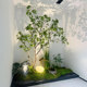 Artificial flower tree decoration bionic green plant landscaping combination