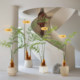 Simulated golden retriever plant Hericium fern bionic green plant