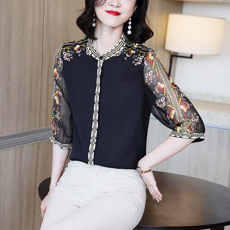 七分袖外穿夏季百搭2020新款潮衬衫 意冉衬衫