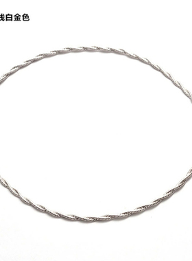 意大利纯银镀彩金项圈不褪色过敏