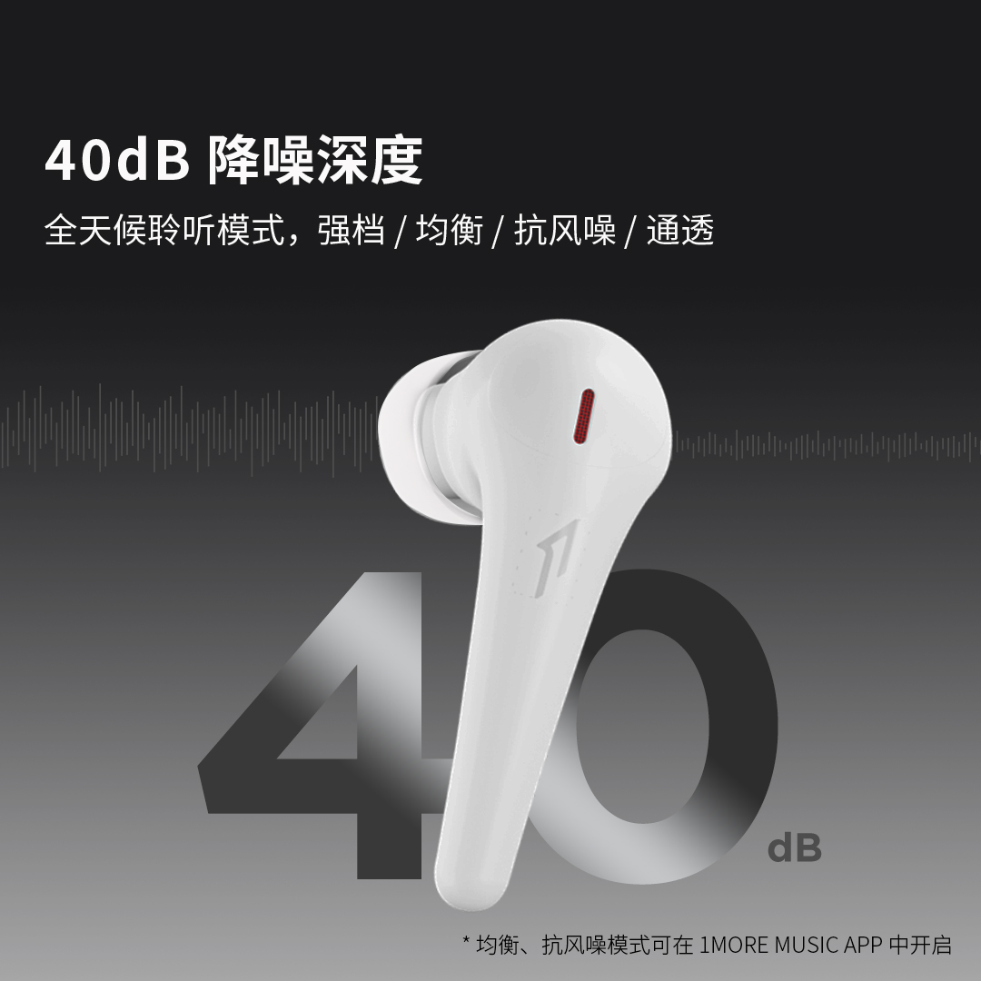 1MORE/万魔 ComfoBuds Pro舒适豆降噪版无线蓝牙耳机主动降噪耳机多图3