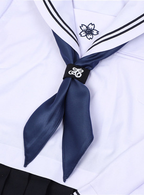 水手服三角巾领巾日系JK制服学院风女学生纯色红色
