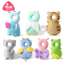 Amazon Thermal Pin with Anti-Fall Ram Head Pink Butterfly Summer Breathable walking baby Anti-crash head