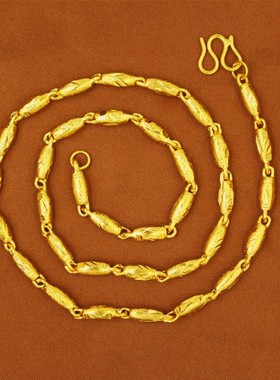 沙金情侣久不掉色越南男士项链