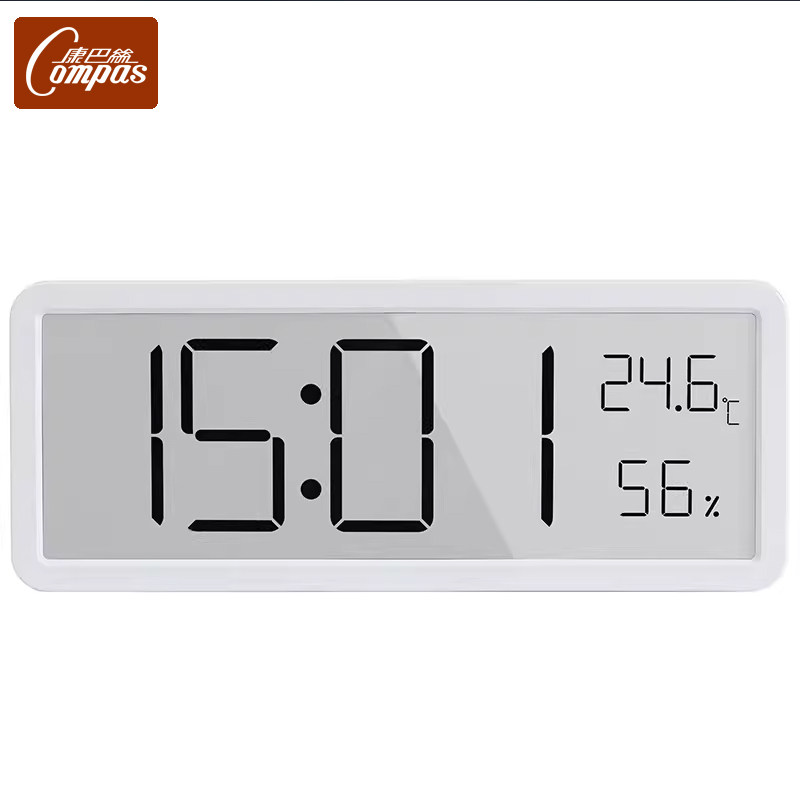 康巴丝数显钟家用客厅卧室学生石英座钟室内大屏幕婴儿房温湿度表,淘宝优惠券,粉丝福利购,淘宝优惠卷
