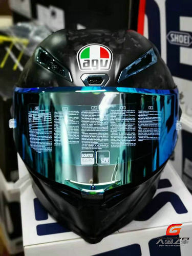 AGV PISTA GP RR  70周年灰红西瓜药丸变色龙 摩托车碳纤全盔头盔 - 图0