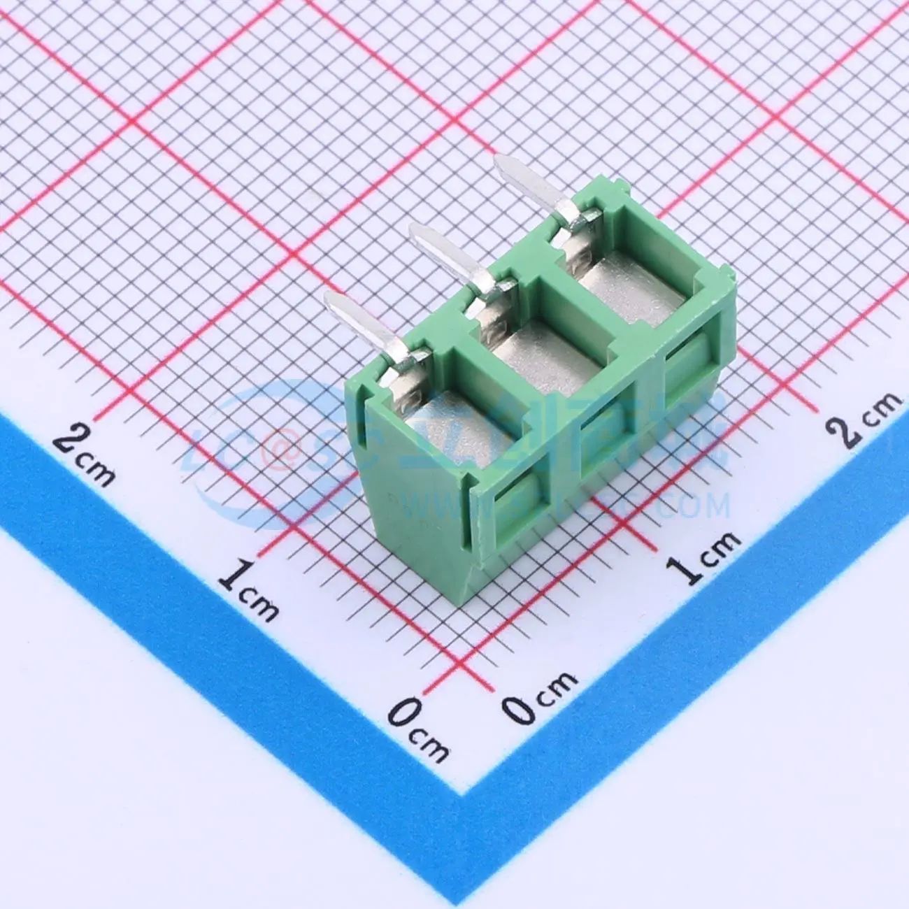 JL127R-50803G01螺钉式接线端子5.08mm 1x3P弯插绿色 - 图0
