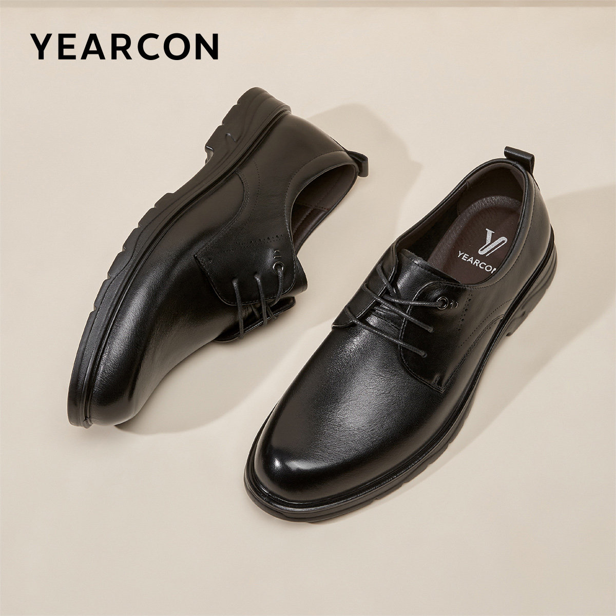 Yierkan business formal leather derby shoes
