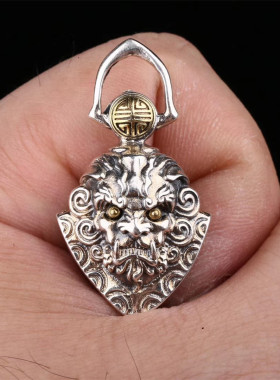 925纯银金眼谛听铃吊不用担心