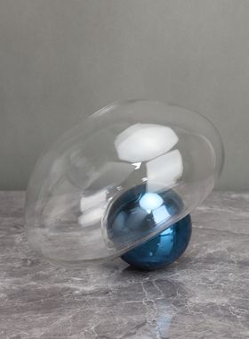 现代简约水培花瓶玻璃摆件样板房办公室卧室客厅餐厅家居花器装饰