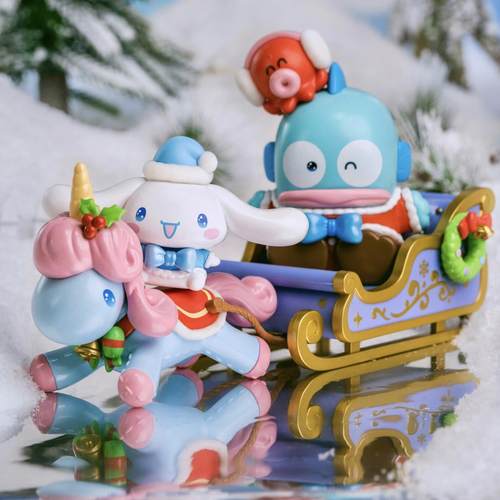 正版TOPTOY三丽鸥家族冬日雪橇队盲盒圣诞节潮玩礼物可爱手办摆件 - 图3