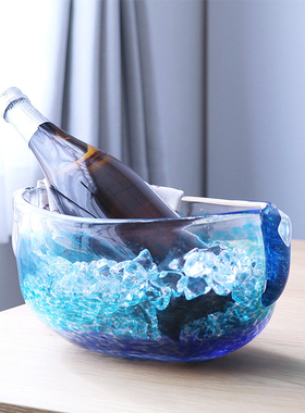 日本手工水晶桌面花盆摆件