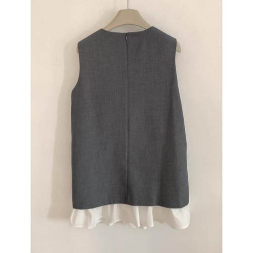 2.19~QS148044韩国春装新款气质百搭叠穿设计感背心裙连衣裙女 - 图0