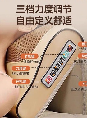全自动脖子斜方肌揉捏按摩器礼物