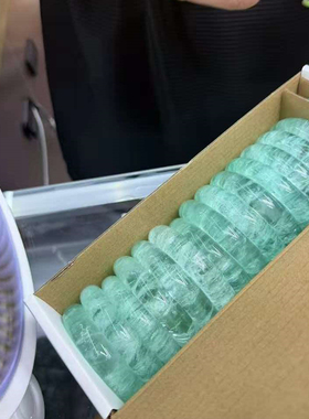 天然水晶清新薄荷绿萤石手镯 女款水晶萤石小清新款手镯