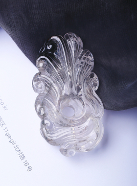 一物一图 孤品清仓捡漏 天然发晶钛晶吊坠紫水晶兔毛异象幽灵坠子