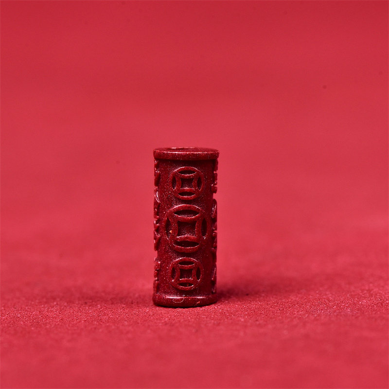 原矿朱砂紫金砂福字桶珠配件材料 原矿diy朱砂散珠配件,淘宝优惠券,粉丝福利购,淘宝优惠卷