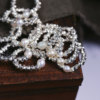 Natural freshwater pearls with alloy broken silver coiled original ring ring ring women's pearl ring jewelry