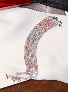 精品彩宝 天然碧玺纯银镶嵌款手链 女款简约时尚款碧玺饰品礼物